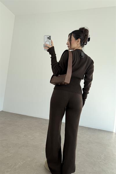 Zımbalı Bele Oturan Kahve Takım