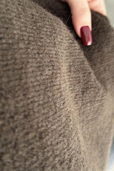 Zr. Boncuklu Bisiklet Yaka Kolsuz Örgü Bluz 