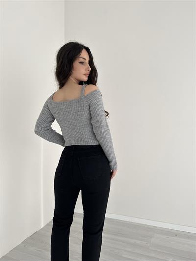 ZR Boyfit Tam Siyah Jean