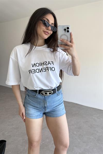 ZR Fashion Offender Baskılı T-shirt