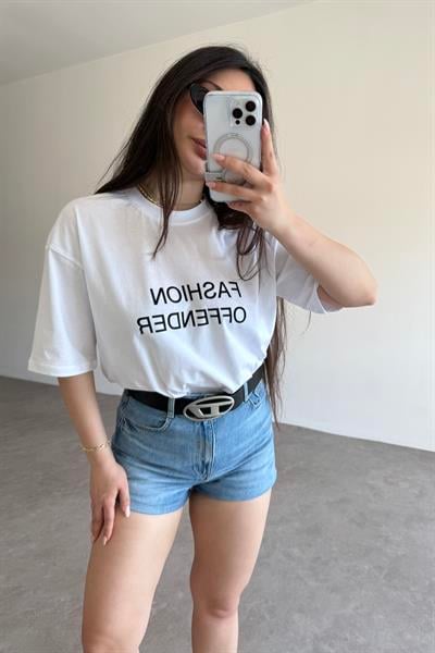 ZR Fashion Offender Baskılı T-shirt