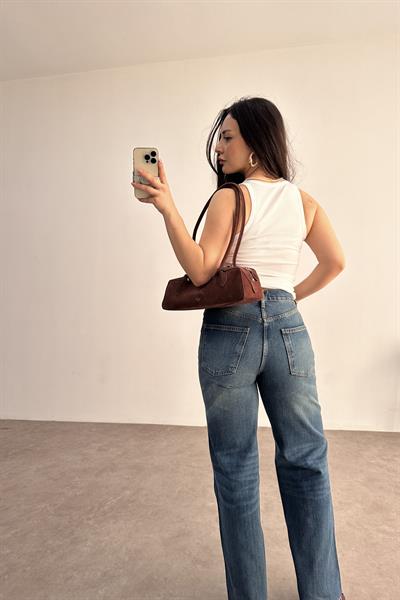 ZR Orijinal Yüksek Belli Bondi Straightleg Jean