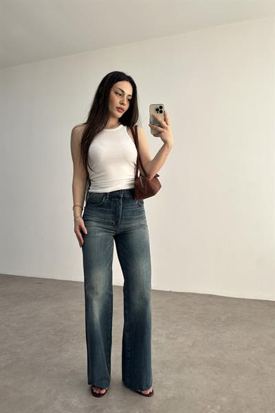 ZR Orijinal Yüksek Belli Bondi Straightleg Jean