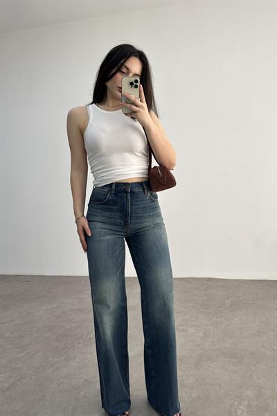 ZR Orijinal Yüksek Belli Bondi Straightleg Jean