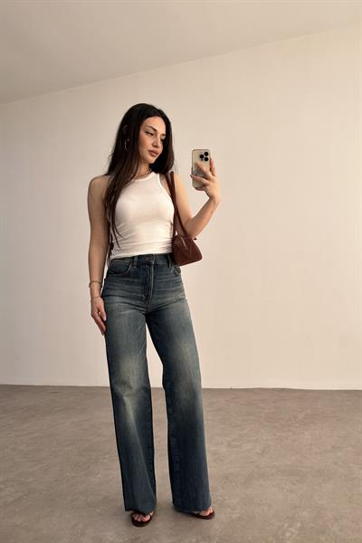 ZR Orijinal Yüksek Belli Bondi Straightleg Jean