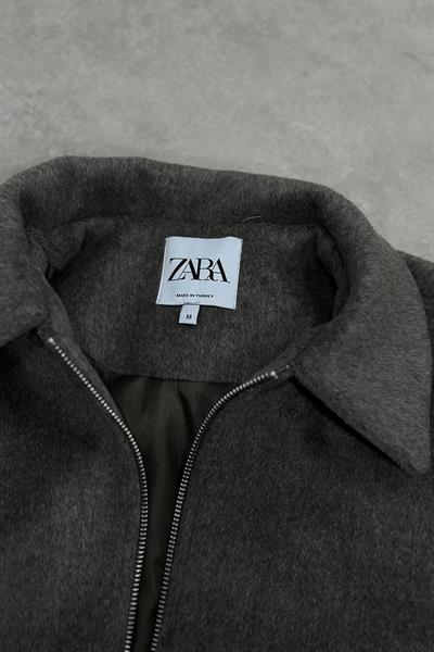 ZR Orj. Kalın Kaşe Dokulu Koyu Kahve Ceket