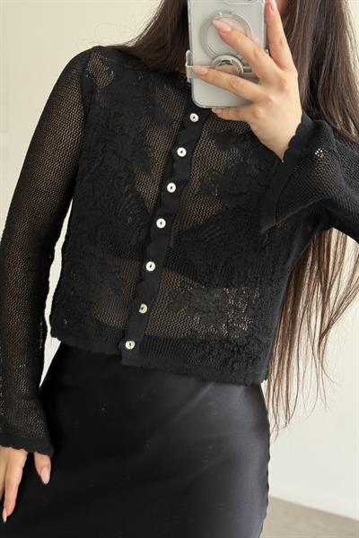 Zr Orj. Merserize Örme Bluz Siyah