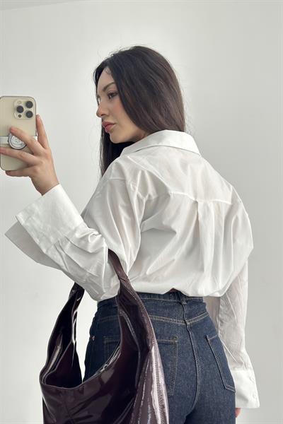 ZR Poplin Gömlek Beyaz 