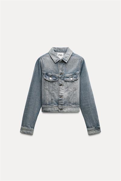 Zr Regular Kesim Vintage Denim Ceket