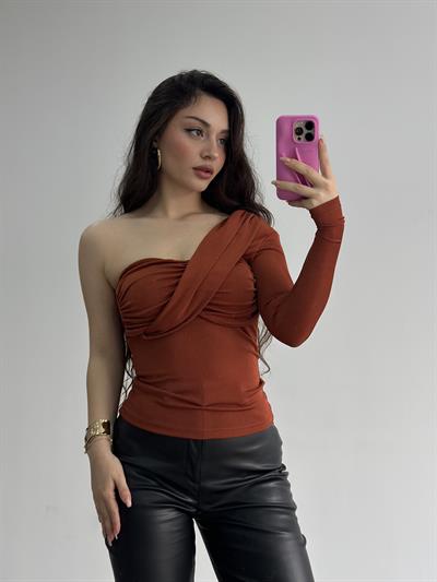 Tek Kol Drapeli Buzzy Zr. Bluz Kiremit