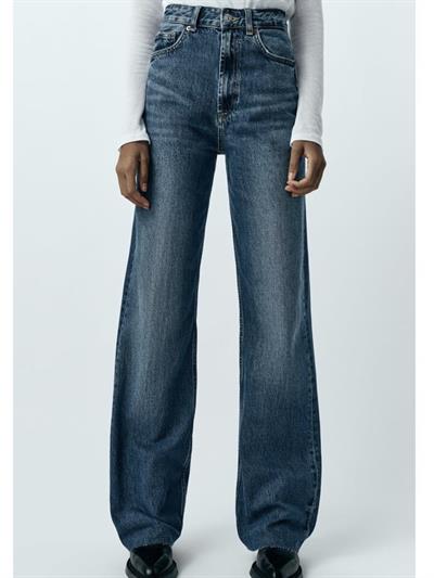 ZR TRF HIGH-RISE WIDE-LEG JEAN