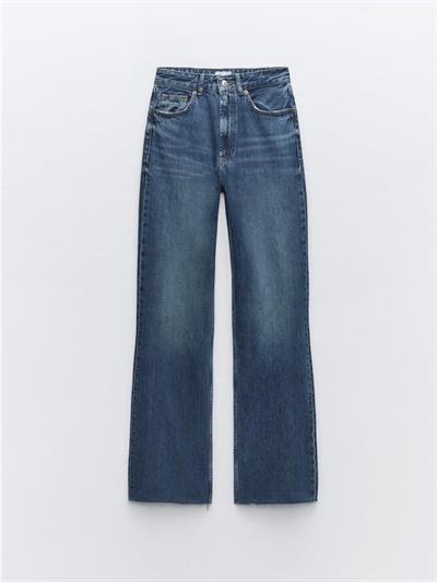 ZR TRF HIGH-RISE WIDE-LEG JEAN