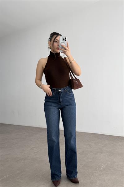 Zr Yüksek Belli Slimfit Mid Blue Jean