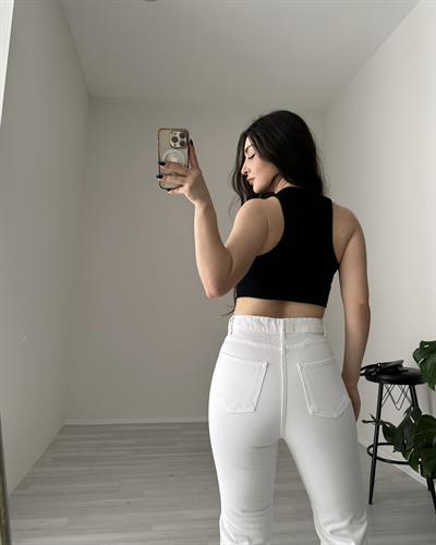 ZRA Beyaz Boyfit Jean