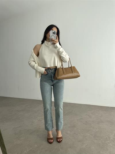 Zra Boyfit Retro Blue Jean 