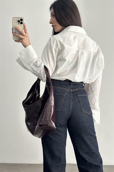 ZRA Dikişli Paça Straightleg Koyu Lacivert