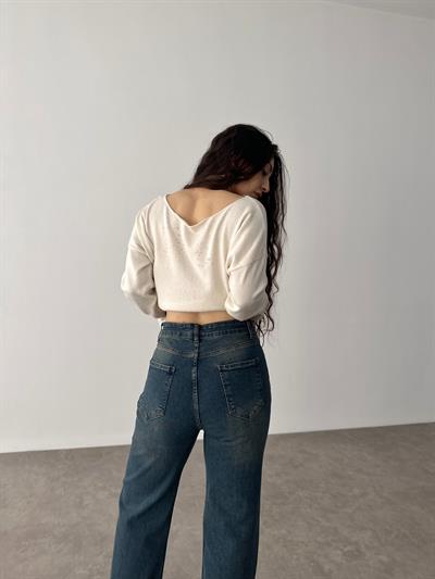 ZRA Likralı Straigtleg Jean Rusty Blue