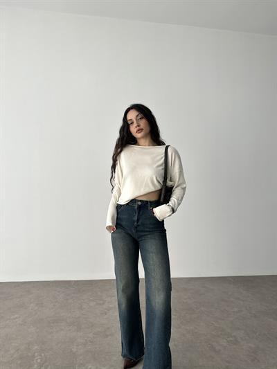 ZRA Likralı Straigtleg Jean Rusty Blue