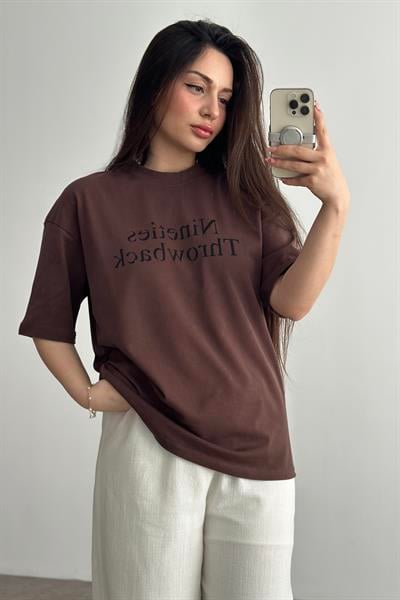 Zra Nineties Orj. Kahve Tişört