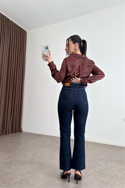 ZRA Orijinal Bilek Flare Lacivert Jean