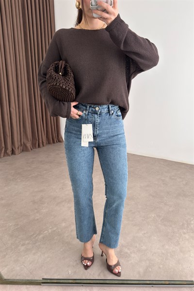 ZRA Orijinal Bilek Flare Sky Blue Jean