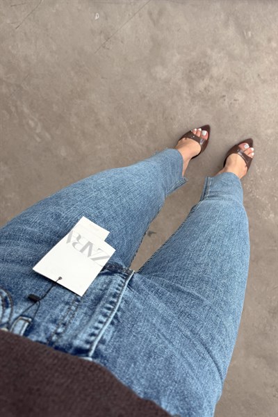 ZRA Orijinal Bilek Flare Sky Blue Jean