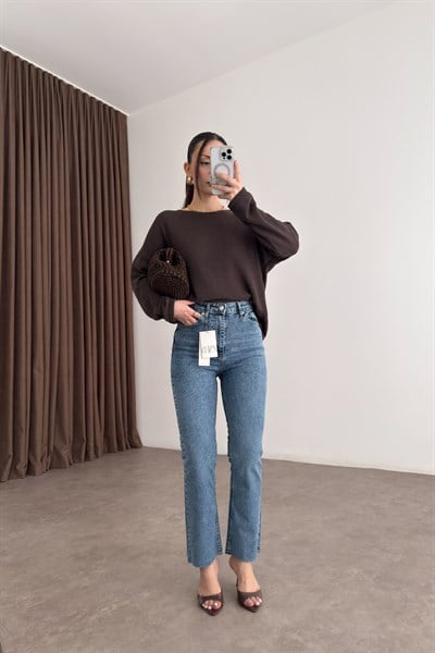 ZRA Orijinal Bilek Flare Sky Blue Jean