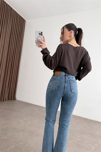 ZRA Orijinal Bilek Flare Sky Blue Jean