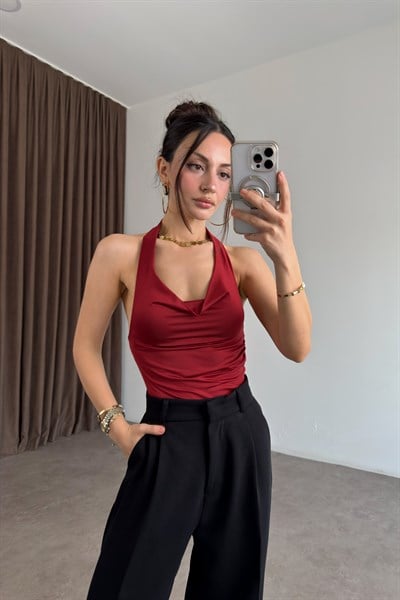 Zra Orijinal Bordo Bodysuit
