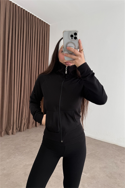 Zra Orijinal Flare Tayt Üst Siyah Takım 