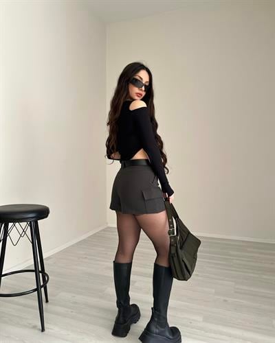 ZRA Orijinal Kargo Cep Şort Etek