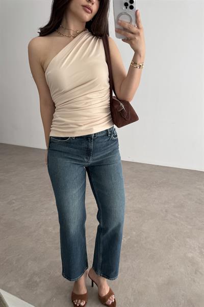 Zra Orijinal Normal Bel Bilek Boy Jean Dark Blue