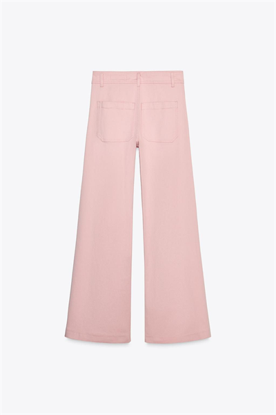 Zra Orijinal Önü Cep Detaylı Soft Pembe Jean