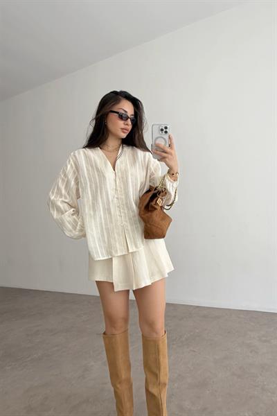 Zra Orijinal Pamuk Fisto Balon Kol Gömlek