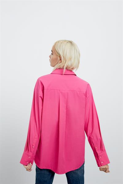 ZRA Orijinal Poplin Pembe Gömlek