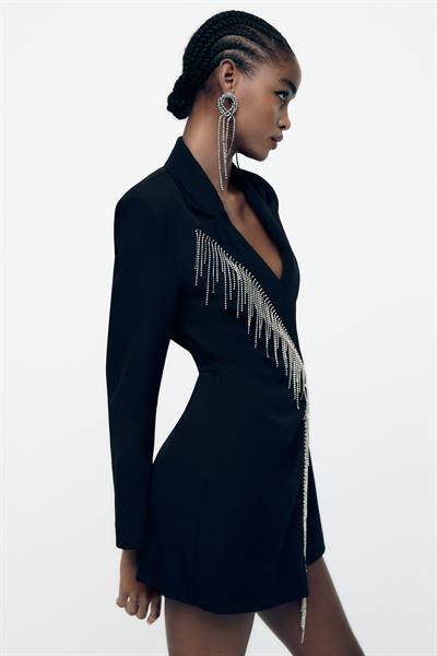 ZRA Orj. Taşlı Blazer Tulum