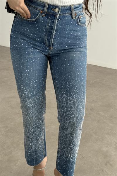 Zra Orj. Full Taşlı Işıltılı Jean