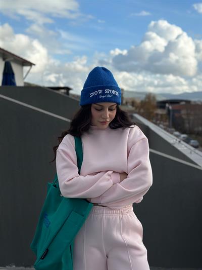 ZRA Orj. Dik Yaka Eşofman Takımı Pembe