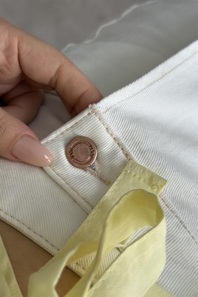 ZRA Orj. Ekru Denim Şort Etek