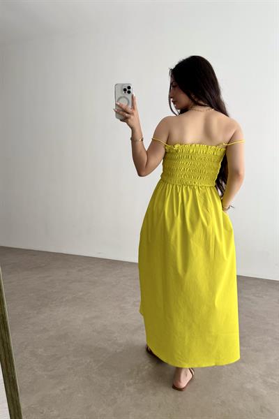 Zra Orj. Lime Elbise