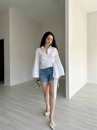 ZRA Orj. Bağlama Detaylı Gömlek