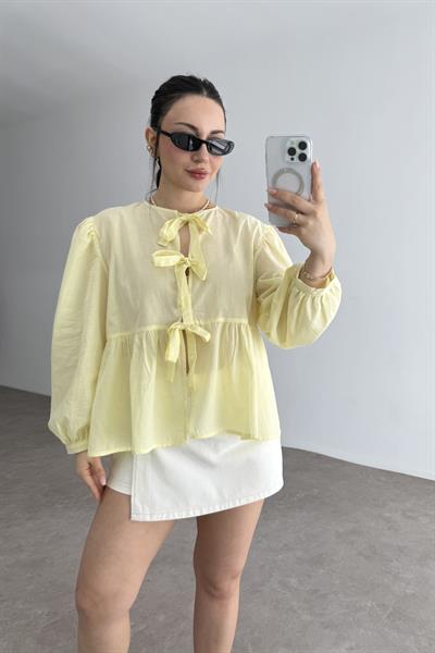 ZRA Orj. Ekru Denim Şort Etek