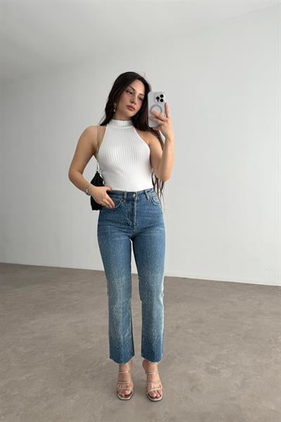 Zra Orj. Full Taşlı Işıltılı Jean