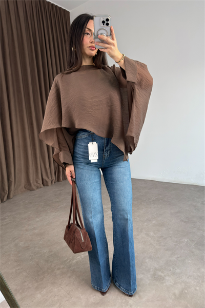 Zra Orj. Ütü Detaylı Flare Açık  Mavi Jean 