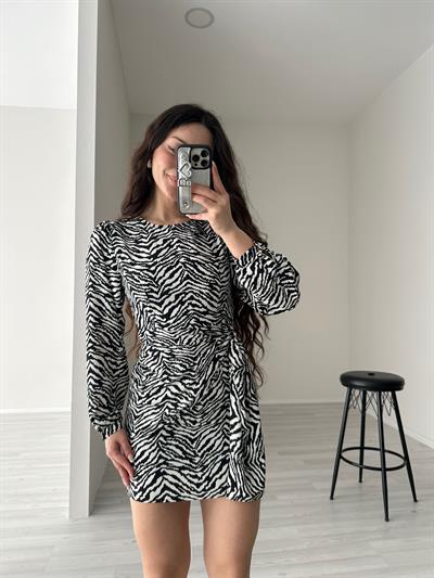 ZRA Orj. Zebra Desenli Elbise