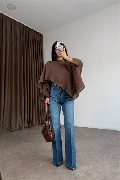 Zra Orj. Ütü Detaylı Flare Açık  Mavi Jean 