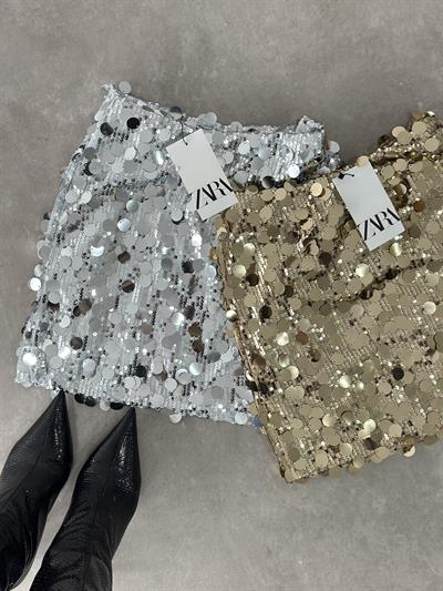 ZRA Orj. Pullu Etek Gold