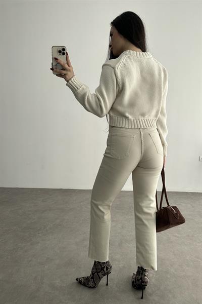 Zra Premium Boyfit Ekru Jean