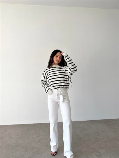 ZRA Premium Straightleg Jean Beyaz