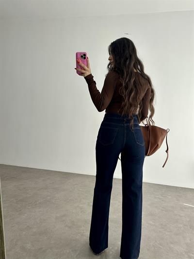 ZRA Premium Straightleg Jean Koyu Lacivert